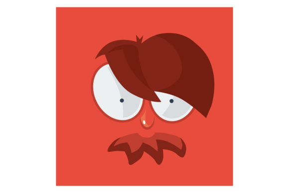Angry Face Graphic for Bold Branding