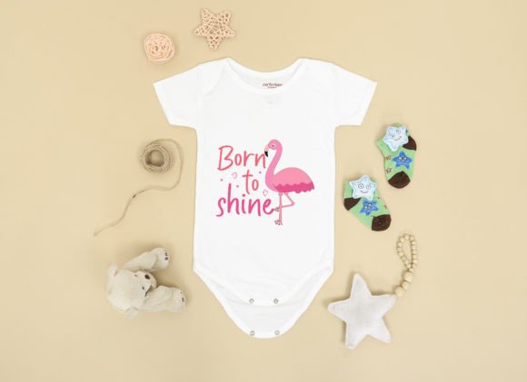Born to Shine Baby Onesie Graphics for T-Shirt Designs