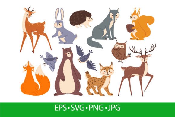 Forest Wildlife Animals and Birds Graphics