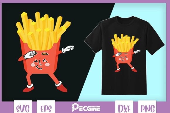 French Fries Dabbing Funny Fastfood