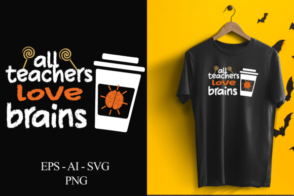 Fun Math Teacher Brain Graphic for T-Shirt Designs