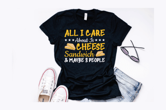 Funny Cheese Sandwich Graphics for T-Shirt Designs
