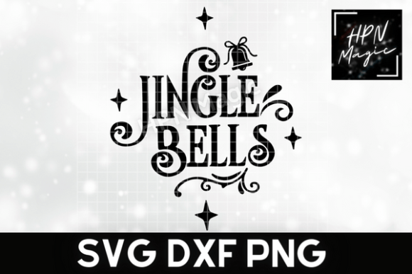 Jingle Bells Funny Christmas Ornament Graphics for T-Shirt Designs