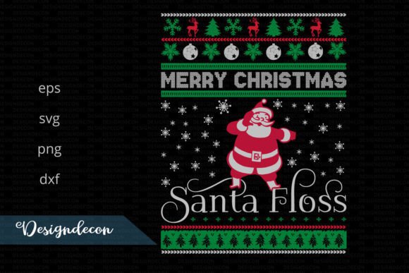Merry Christmas Santa Floss Funny Shirt Graphics