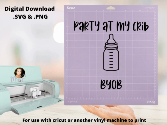 Party at My Crib Graphics for Print Templates