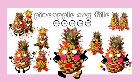Pineapple Bundle SVG for T-Shirt Graphics