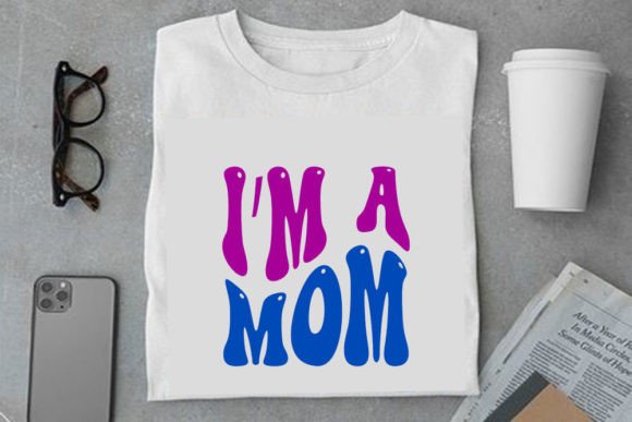 Retro Funny Mom Design Graphics for T-Shirt Marketing