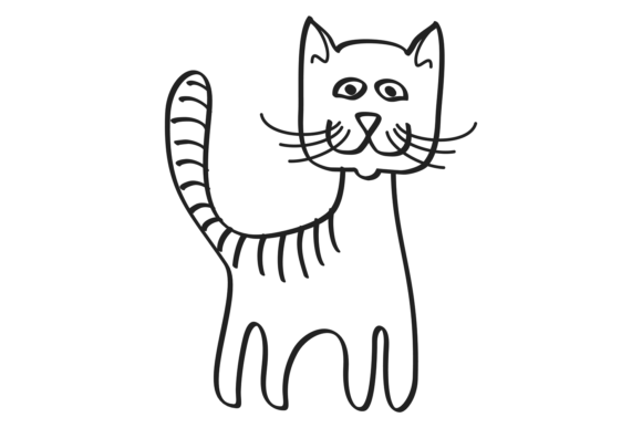 Smiling Cat Doodle