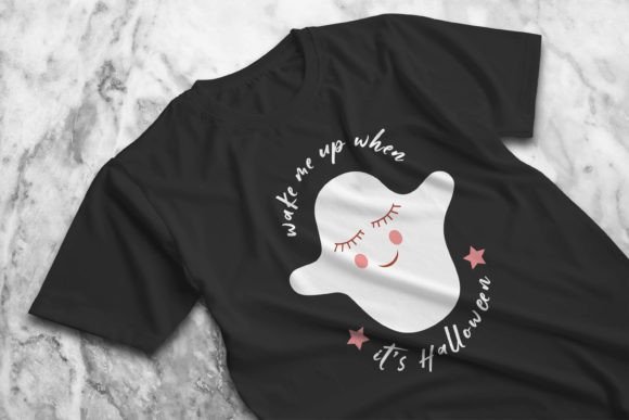 Wake Me Up When It’s Halloween Graphic Design Asset